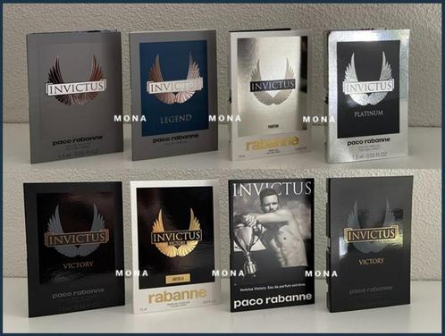 Invictus set 8 parfum samples proefjes testers monsters, Sieraden, Tassen en Uiterlijk, Uiterlijk | Parfum, Nieuw, Verzenden