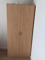 Mooie fineer kledingkast hang/leggedeelte 197 cm hoog, 150 tot 200 cm, 50 tot 75 cm, Zo goed als nieuw, Ophalen