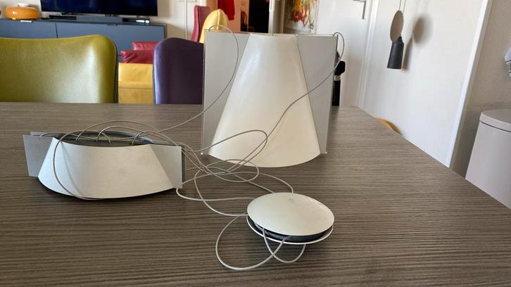 Design Hanglamp —Tre Ci Luce—Ko-no—Paolo Bistacchi, € 20,--, Huis en Inrichting, Lampen | Hanglampen, Gebruikt, Minder dan 50 cm