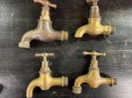 Antieke Koperen Kranen, ca. 1900 (4 stuks), Antiek en Kunst, Antiek | Koper en Brons, Ophalen of Verzenden, Koper
