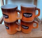 4 vintage Hotcémel Nutricia bekers, USA, ovenvast, Huis en Inrichting, Keuken | Servies, Ophalen of Verzenden, Gebruikt, Overige stijlen