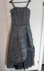 Galajurk + onderrok Zilver Zilvergrijs verstelbaar S M L XL, Ophalen of Verzenden, Zo goed als nieuw, Maat 46/48 (XL) of groter