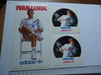 sticker oud IVAN LENDL Adidas origineel tennis legend retro, Ophalen of Verzenden, Zo goed als nieuw, Bedrijf of Vereniging