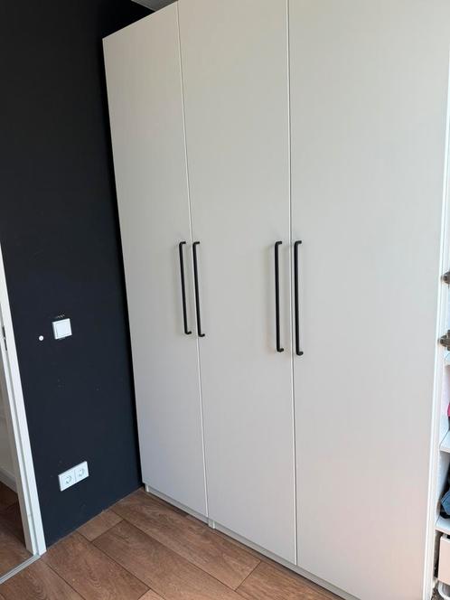 3x Witte IKEA PAX Deuren zonder handgreep inclusief Spiegel, Huis en Inrichting, Kasten | Kledingkasten, Gebruikt, 200 cm of meer