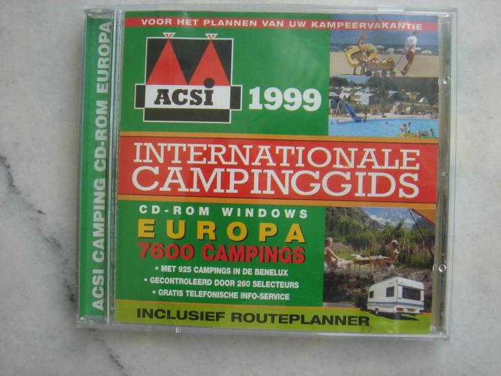 Acsi Camping Europa 1999 CD-rom, Boeken, Reisgidsen, Gelezen, Overige typen, Europa, Overige merken, Ophalen of Verzenden
