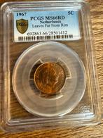 5 cent 1967 MS66 RD PCGS Toppop, Ophalen of Verzenden, Koningin Juliana, 5 cent, Losse munt