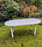 Witte Kunststof Tuintafel Hartman, Ophalen, Gebruikt, Ovaal, Kunststof