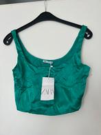 Nieuwe zara crop top maat L met kaartjes, Kleding | Dames, Tops, Ophalen of Verzenden, Zo goed als nieuw, Korte mouw