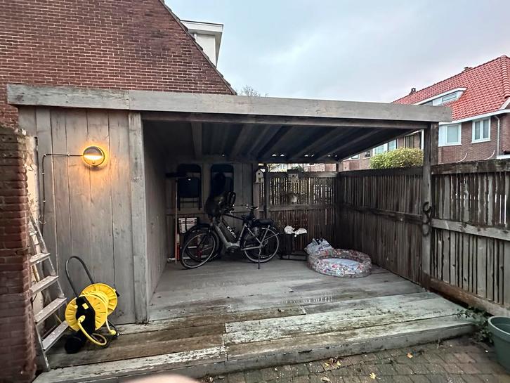 Houten overkapping gratis, Tuin en Terras, Bergingen en Tuinkasten, Overige typen, Hout, Ophalen