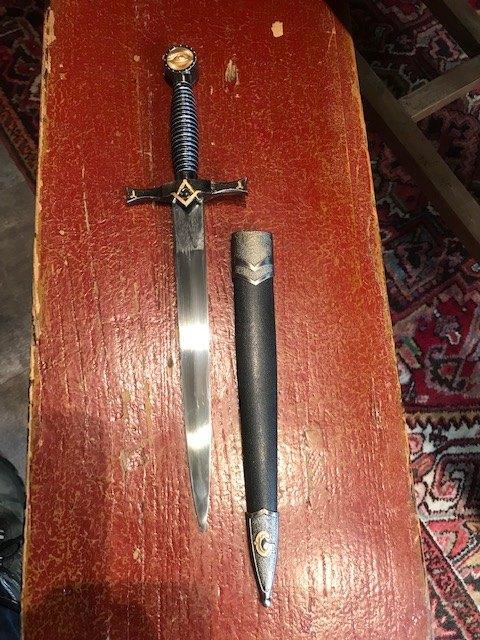 mooie sier dolk/ vrijmetselaars dolk, Verzamelen, Militaria | Algemeen, Overige soorten, Mes of Dolk, Overige gebieden, Ophalen of Verzenden