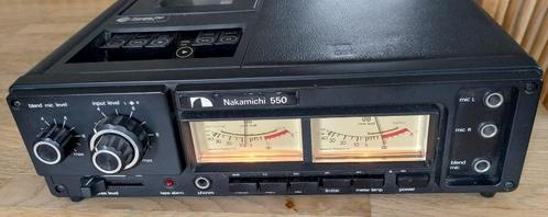 Nakamichi 550 cassetterecorder, Audio, Tv en Foto, Cassettedecks, Enkel, Overige merken, Tape counter, Ophalen of Verzenden