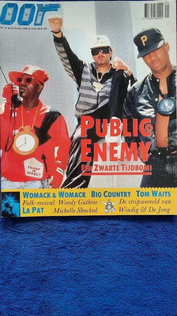 OOR 21-1988 1 Public Enemy Womack & Womack Dinosaurus JR La, Boeken, Tijdschriften en Kranten, Zo goed als nieuw, Muziek, Film of Tv