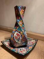 Schaal en vaas set keramiek aardewerk turks gedraaide, Verzenden