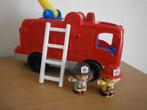 Little people brandweer wagen/auto mt ladder en 2 figuurtjes, Ophalen of Verzenden, Zo goed als nieuw, Speelset, Met geluid