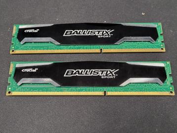 Crucial Ballistix Sport DDR3 Kit van 2x4GB beschikbaar voor biedingen