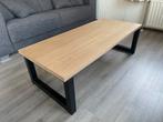 Blank eiken salontafel 58x127 cm, Ophalen, 100 tot 150 cm, Eikenhout, Nieuw