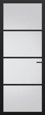 Nieuwe Binnendeuren Zwart met Glas 93 x 231.5cm arne&bodil, Doe-het-zelf en Verbouw, Deuren en Horren, Nieuw, 215 cm of meer, Glas