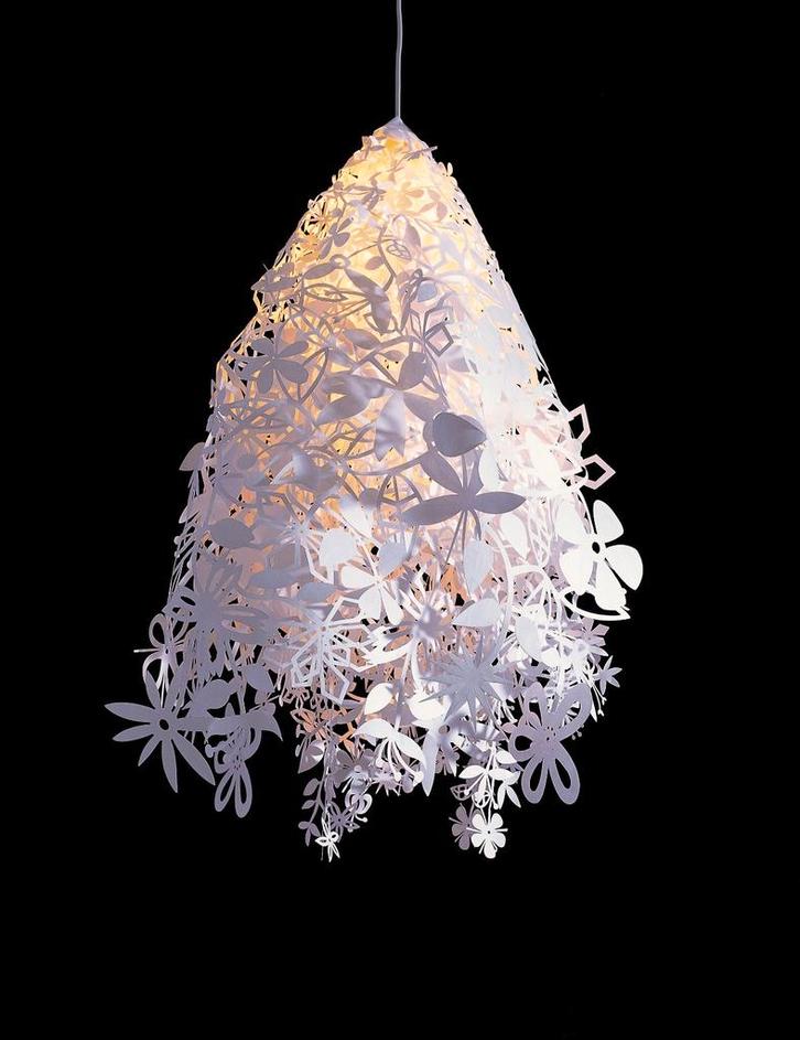 Designlamp Tord Boontje Midsummer Wit, Huis en Inrichting, Lampen | Hanglampen, Gebruikt, 50 tot 75 cm, Kunststof, Ophalen of Verzenden