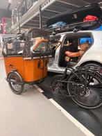 *NIEUW* Cangoo elektrische bakfiets Buckle Zwart-Naturel, Fietsen en Brommers, Fietsen | Bakfietsen, 4 kinderen of meer, Zo goed als nieuw