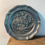 Tinnen Wandbord Hert Decoratie Vintage, Ophalen of Verzenden