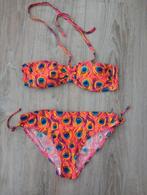 Bikini met pauwen print mt L, goede staat, Kleding | Dames, Oranje, Bikini, Ophalen of Verzenden, Zo goed als nieuw