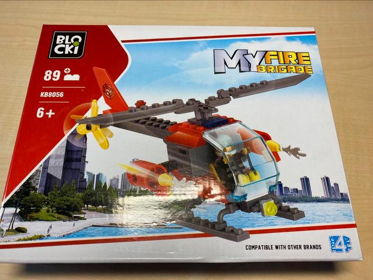 My Fire Brigade van Blocki KB8056 vanaf 6 jaar compleet, Kinderen en Baby's, Speelgoed | Bouwstenen, Zo goed als nieuw, Overige merken