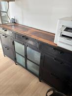 Industrieel Dressoir RAW 185 cm, Ophalen, 150 tot 200 cm, Zo goed als nieuw, Metaal