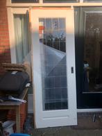 Glas in lood schuifdeur jaren 30, Doe-het-zelf en Verbouw, Deuren en Horren, Gebruikt, Minder dan 80 cm, Binnendeur, Ophalen of Verzenden