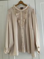 Zizzi xxl Licht glanzende beige blouse, Kleding | Dames, Grote Maten, Zizzi, Ophalen of Verzenden, Zo goed als nieuw, Blouse of Tuniek