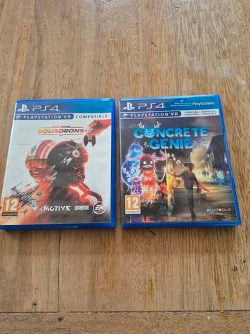 Ps4 vr games star wars squadrons en concrete genie beschikbaar voor biedingen