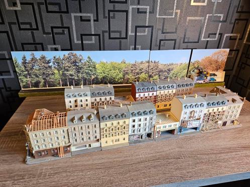Stadshuizen Herenhuizen Bremen N spoor trein 1:160, Hobby en Vrije tijd, Modeltreinen | N-Spoor, Gebruikt, Brug, Tunnel of Gebouw