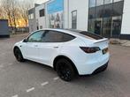 Tesla Model Y 2022 Long Range Dual Motor 21” Garantie, Auto's, Automaat, 495 min, Wit, Elektrisch