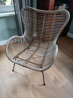 Rotan stoel grey look, Huis en Inrichting, Ophalen, Zo goed als nieuw, Grijs, Eén
