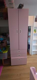 Roze Kinderkast met Lades, Ophalen, Kast, 50 tot 70 cm, 105 cm of meer