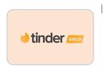 Tinder Gold 12 maanden cadeaukaart, Eén persoon, Cadeaubon, Overige typen