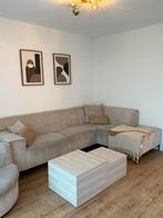 Bank, draaifauteuil + gratis tafels, Huis en Inrichting, Ophalen, 250 tot 300 cm, Hoekbank, 75 tot 100 cm