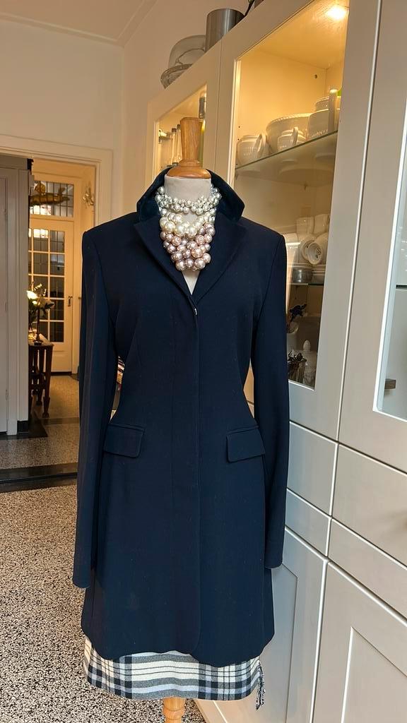 Schitterende MARK jas in 98% wol. Navykleur. Nieuwstaat, Kleding | Dames, Jassen | Winter, Nieuw, Maat 36 (S), Blauw, Ophalen of Verzenden
