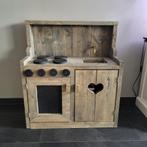 Mooie speelkeuken van steigerhout H90xB80xD40cm, Ophalen of Verzenden, Gebruikt, Hout, Speelkeuken