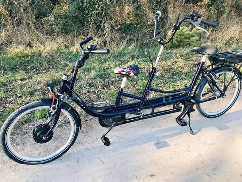 Electrische Huka Copilot tandem, Fietsen en Brommers, Fietsen | Tandems, Gebruikt, Minder dan 10 versnellingen, Minder dan 49 cm