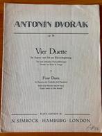 Vier duetten voor sopraan en alt - A. Dvorák, Les of Cursus, Zang, Gebruikt, Ophalen of Verzenden