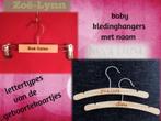 kledinghanger GROOT en KLEIN en MEER! pyrografie creamar, Ophalen of Verzenden, Nieuw, Kraamcadeau