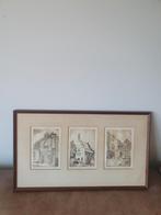 Ets  3 x in 1 lijst Medemblik Huib Bijl (1939-1997), Antiek en Kunst, Ophalen