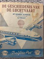 Klm luchtvaart geschierdenis, Ophalen of Verzenden, Zo goed als nieuw, Kaart, Foto of Prent