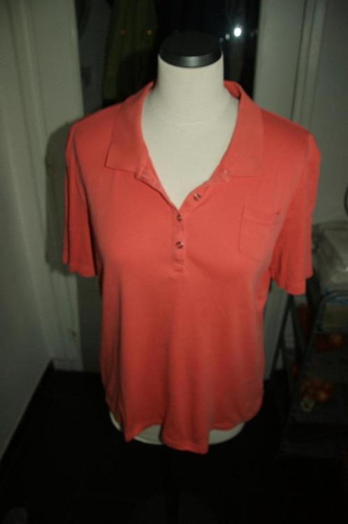 Dames Poloshirt mt L (C&A)m.k.m.+knoopjes oranje (2)NIEUW, Kleding | Dames, T-shirts, Nieuw, Maat 42/44 (L), Oranje, Zonder mouw