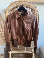 Josephine vintage leren jasje maat 38, Maat 38/40 (M), Bruin, Ophalen of Verzenden, Jasje