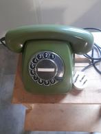 groene draaischijf telefoon, Telecommunicatie, Vaste telefoons | Niet Draadloos, Ophalen of Verzenden, Gebruikt, Met draaischijf