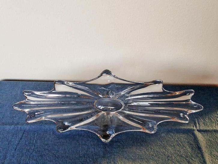 Schaal Artglass XXL Kristal Art Vannes France Vintage 1960’s, Antiek en Kunst, Antiek | Glas en Kristal, Ophalen of Verzenden
