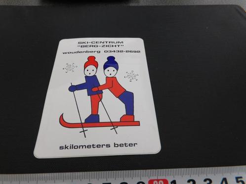 sticker Woudenberg ski centrum BERG ZICHT skilometers beter, Verzamelen, Stickers, Zo goed als nieuw, Bedrijf of Vereniging, Ophalen