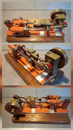 Horizontale  1 cilinder  stoommachine, Doe-het-zelf en Verbouw, Motoren, Ophalen of Verzenden, Overige typen