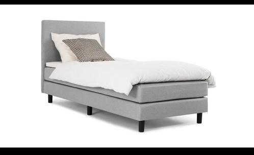 Boxspring Cisano vlak met gestoffeerd matras, Huis en Inrichting, Slaapkamer | Boxsprings, Zo goed als nieuw, 90 cm, 210 cm, Eenpersoons